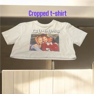 Clueless White Crop Top